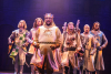 (L-R) Sean Bell, Leo Roberts, Major Attaway, Blake Segal, Chris Collins-Pisano, and Ellis C. Dawson III in the North American Tour of SPAMALOT.