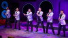 Jared Brown, Trequon Tate, Isaiah Engram, Jaitee, Ben Izlar Jr, Isaac Ray in Black Ensemble Theatre's 'The Time Machine: A Tribute To The 80’s'