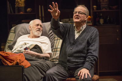 John Mahoney and Francis Guinan in Steppenwolf's "The Rembrandt"