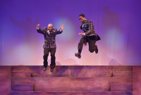 Rueben Echoles and Rashawn Thompson fly high in Black Ensemble's "My Brother's Keeper: The Story of the Nicholas Brothers"
