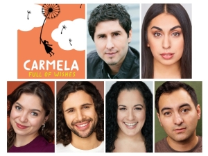Chicago Children’s Theatre opens its 2026-27 season in October with a revival of its 2022 world premiere, Carmela Full of Wishes. This production, about a young Latina girl who dreams of her papi getting his papers fixed so he can come home, is directed by Sonya Madrigal in her CCT directorial debut. The cast features (bottom, from left) Isadora Coco Gonzalez as Carmela, Jose M. Cervantes (Louie in FX’s The Bear) as Miguel, Claudia Quesada as Mami and Eduardo Curley-Carillo as Papi.