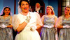 Sarah Beth Tanner as The Plaintiff and her bridesmaids in Gilbert &amp; Sullivan's Trial by Jury, part of a double bill with the Devil &amp; Daniel Webster in Two Days in Court.