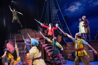 (from L) Nolan Almeida as Peter Pan, Cody Garcia as Captain Hook, Hawa Kamara as Wendy and the cast of 'Peter Pan'.