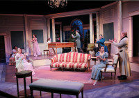 The cast of BTEs Georgiana and Kitty-Christmas at Pemberley.