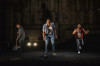 (from left) Manny Buckley, Patrick Agada and Rashaad Hall in 'The Brothers Size' at Steppenwolf Theatre