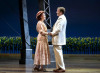 Under the water tower in The Music Man at Goodman Theatr: Monica West (Marian Paroo) and Geoff Packard (Harold Hill) .