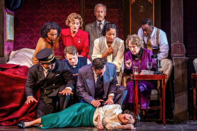 The cast of Drury Lane's 'Murder on the Orient Express"