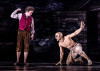 Spencer Davis Milford as Frodo and Tony Bozzuto as Gollum in Chicago Shakespeare’s US premiere of The Lord of the Rings – A Musical Tale, based on J.R.R. Tolkien’s beloved trilogy of books. Directed by Paul Hart and playing in The Yard, July 19-September 1, 2024.